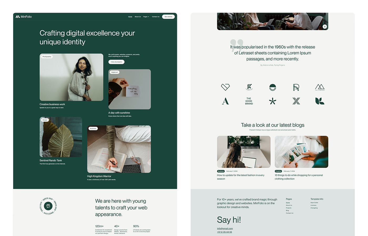 Webflow template