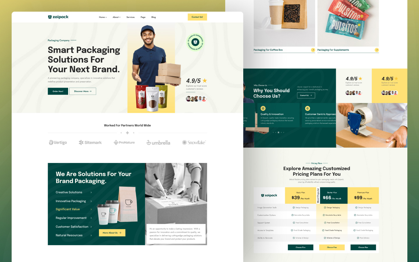Webflow template image